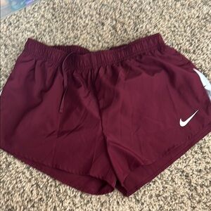 Nike Women's Maroon Athletic Shorts